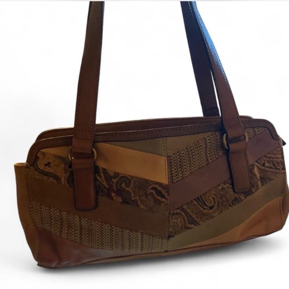 Fossil Multicolor Patchwork Leather Shoulder Bag - image 4